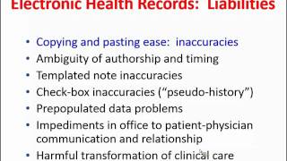 James Bernat, M.D. - Ethical and Quality Pitfalls of the Electronic Health Record