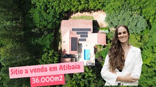 SÍTIO MARAVILHOSO À VENDA EM ATIBAIA – 36.000 m² DE PURA TRANQUILIDADE!