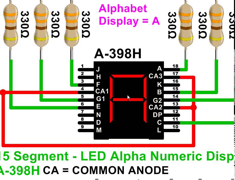 Embroidery Pattern Fox: Alphabet 7 Segment Display / To See How To Do ...