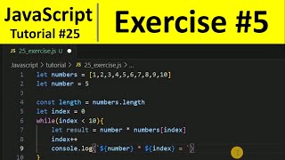 JavaScript Tutorial 25 - Exercise on Arrays in JavaScript | Programming For Beginners