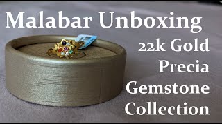 Unboxing Malabar 22K Gold Precia Gemstone Collection Navaratna Ring