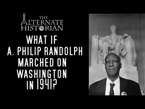 Why did a Philip Randolph threatened a march on Washington?