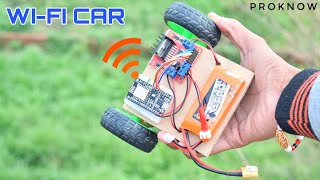 How To Make A Mobile Phone Control WiFi Car Using Node MCU ESP8266 | DIY | Proknow