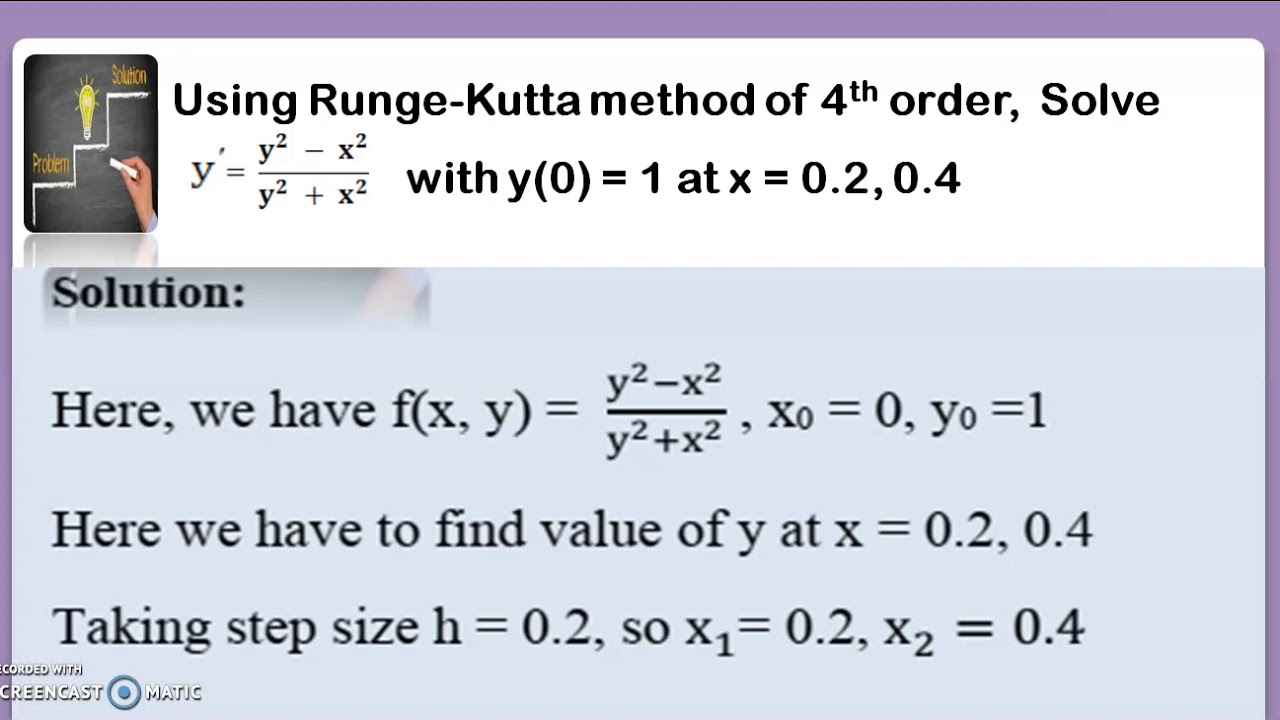 Runge Kutta Presentation