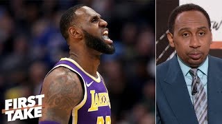 LeBron has 'one of the worst games' of his career, Stephen A. worried about Lakers | First Take