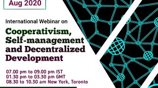 27-08-2020 - International Webinar on Cooperativism, Self-Management and Decentralized Development