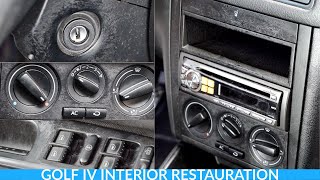 Replacing old damaged interior parts Volkswagen Golf MK4