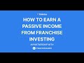 FranShares webinar with Finimize: The Pros And Cons of Franchise Investing