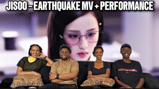 Our Reaction To JISOO - earthquake (Official Music Video) + Performance.