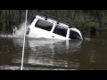 The most spectacular river crossing by car. 4x4 off road The most spectacular river crossing by car. 4x4 off road