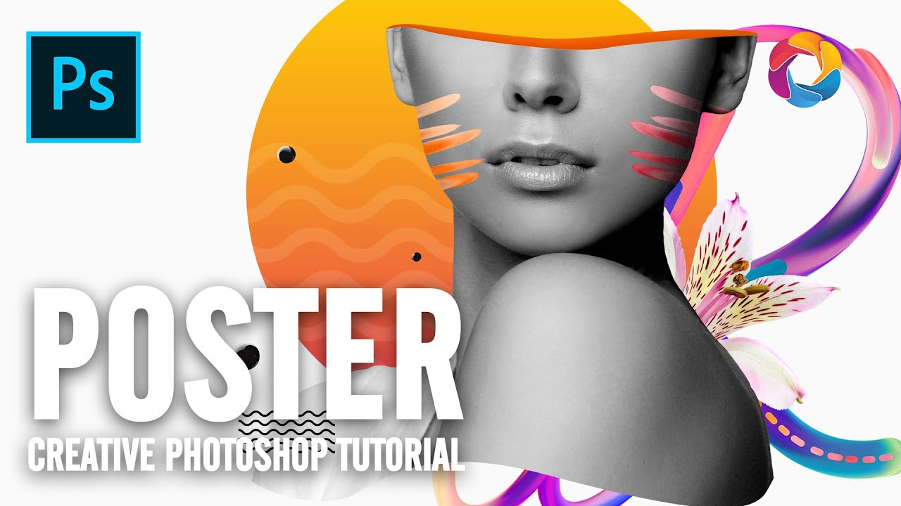 Creative Poster Design Tutorial (free PSD Included) - YouTube