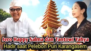 Happy Salma dan Tantowi Yahya hadir saat Pelebon Puri Karangasem