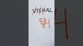 VISHAL name create to brand logo 😱🔥|| name making to brand logo #shorts #youtubeshorts #viral