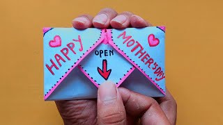 DIY - SURPRISE MESSAGE CARD FOR MOTHER'S DAY /Pull Tab Origami Envelope Card/ mother's day card