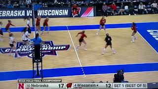 Kenzie Knuckles Dig Legion Of Boom Nebraska Husker Volleyball National Championship 12/18/2021