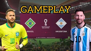 SIMULEI BRASIL VS ARGENTINA NO FIFA 23 | Gameplay Fifa 23 HD| Eliminatorias da copa 2026