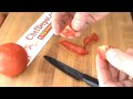 tomato cutting slicing knife