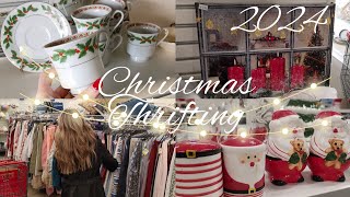 🌲🎀2024🎀🌲 CHRISTMAS THRIFT WITH ME🌲 CHRISTMAS ON A BUDGET🎀 CHRISTMAS SHOPPING🌲🎀🍬