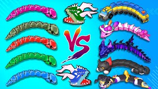 Unbelievable 😲 Epic Victoria - Snake Clash!.io Comman Snake VS Legend Snake 🐍 #snakeclash #162