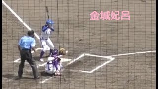 愛知ディオーネ　金城妃呂選手　打席＆応援歌　in　長良川球場