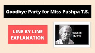 Goodbye Party for Miss Pushpa T.S. | Poem | Infinity English