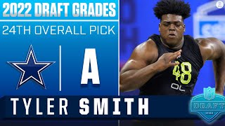 Cowboys BULK UP Offensive Line With Tyler Smith At No. 24 I 2022 NFL Draft Grades