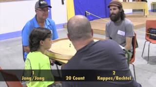 Crokinole 2016 World Championship - Doubles Jong/Jong v Kappes/Bechtel