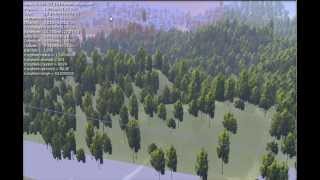 BGE Rasterizer/Scenegraph optimization: forest scene simple test