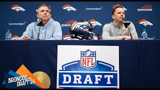 HC Sean Payton & GM George Paton on Broncos’ 2024 NFL Draft: ‘We improved our football team’