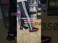 Adidas Yeezy 350 V2 Core Black Red 2022 On Foot Look