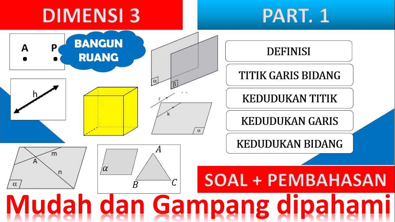 Dimensi Tiga | Part. 1 Menganalisis Titik, Garis Dan Bidang Pada ...