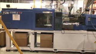 Used 120 Ton JSW Electric Injection Molding Machine, Model J120ELII, 4.56 Oz, New In 2000