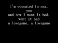 Lady Gaga - Love Game Lyrics