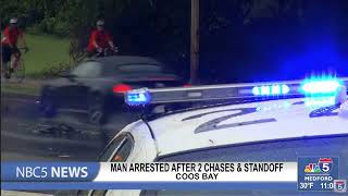 Coos Bay man jailed after two police chases, hours long SWAT standoff