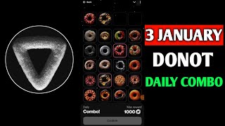 Donot Daily Combo 3 January | Donot Daily Combo Today | Daily Combo Donot | Donot 3 January