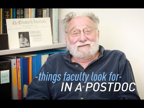 Things Faculty Look for in a Postdoc Things Faculty Look for in a Postdoc