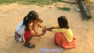 Wow, Smart Dog Playing With Cute Daughter at Home-How to Playing With Smart Dog