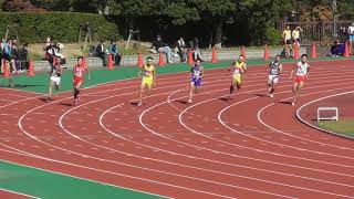 2019京都府国公立高校陸上　男子200mTR決勝1組