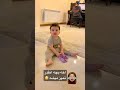 اخه بچه یه ساله انقدر تمیز میشه کل سرامیک رو سابید😳😅🤣