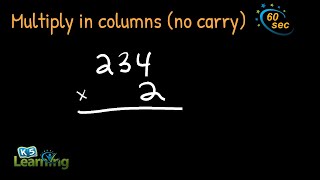 Multiplying in Columns (No Carry) | Example