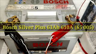 Bosch Silver Plus 63Ah 610A (S5 005) (1). Анализ 9-ти летнего АКБ. КТЦ-1. ШОК!!! Он что, ещё живой?