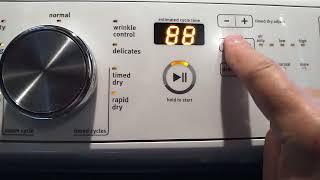 Troubleshooting Maytag Dryer, Displaying Stored Error Codes