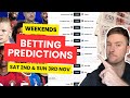 Premier League Betting Tips & Predictions - Sat 2nd & Sun 3rd Nov - Gameweek 10 + Man Utd vs Chelsea