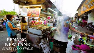 Penang New Lane Street Food Stalls ~ Penang Hawker Stalls ~ Malaysia Famous Stre