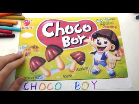 Choco boy Coloring Page Videos for Children Choco boy Coloring Page Videos for Children