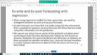Introduction to Regression Based Time Series Forecast
