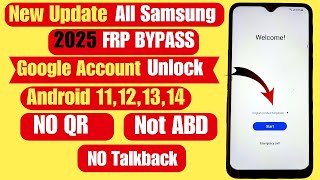 All Samsung Galaxy FRP Unlock Without Pc 2025 Android 11-12-13-14 Latest Security 2025✔️Frp bypass