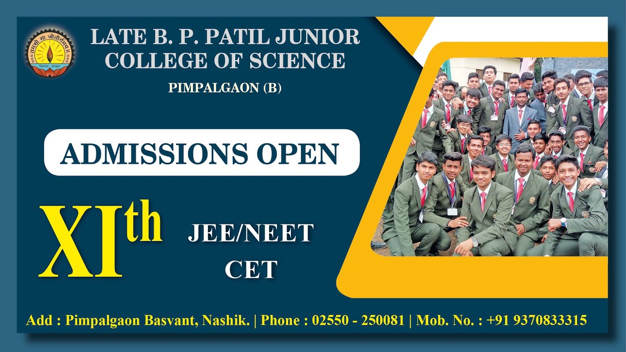 Introduction To Late B. P. Patil Junior College Of Science, Pimpalgaon ...