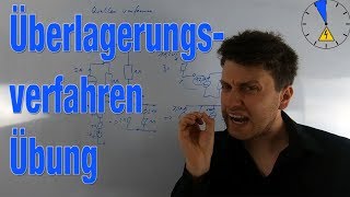 Überlagerungssatz - Übung 1 - Elektrotechnik in 5 Minuten #ET5M