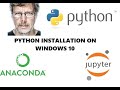 Python Tutorial for Beginners 1: Installation of Anaconda, Jupyter Notebook on Windows 10
